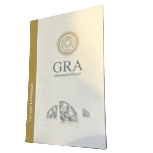 Moissanite Diamond Wedding Band Anniversary Ring GRA Certified